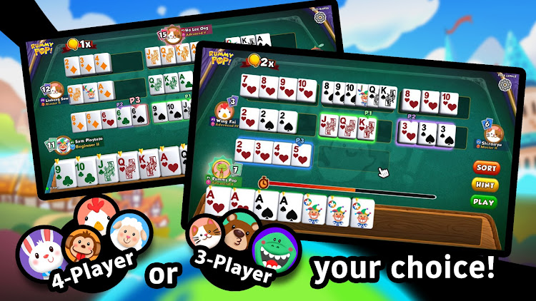 #5. Rummy Pop! Lami Mahjong (Android) By: Playtato