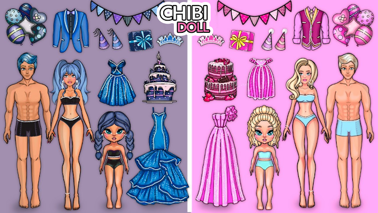 #10. Chibi Doll Dress Up DIY Games (Android) By: Phone Games Studio