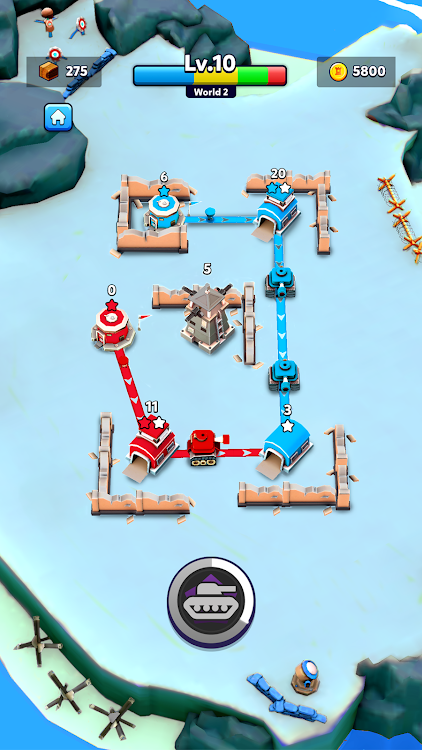 #9. Tower Battle: Connect Towers (Android) By: Viva Games Studios