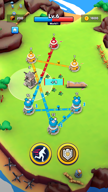 #10. Tower Battle: Connect Towers (Android) By: Viva Games Studios