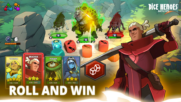 #5. Dice Heroes - Battle RPG (Android) By: InnoGames