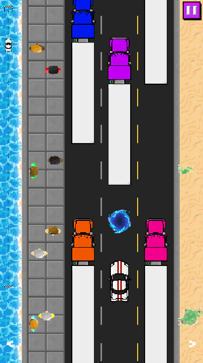 #7. The Overtake - retro race game (Android) By: K20 Software