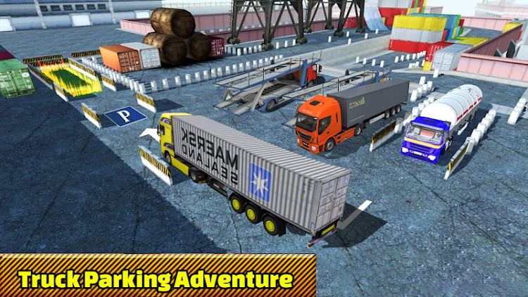 #5. Truck Parking Truck Games (Android) By: skylinkgames