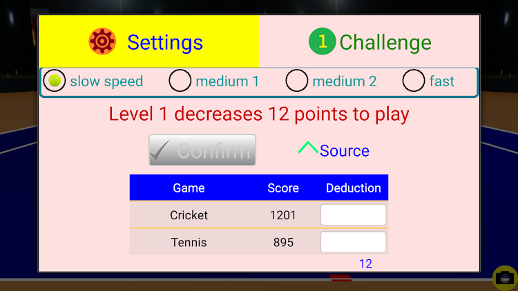 #8. Combo:cricket & tennis (Android) By: Ya-Chu Yang