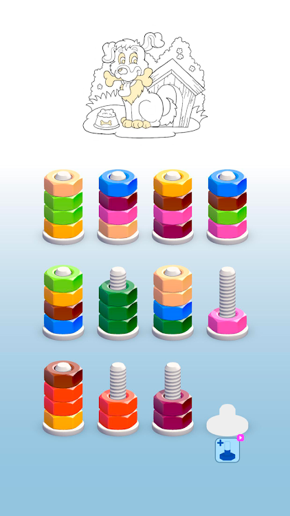 #2. Sort Paint: Nuts Sort Puzzle (Android) By: Goolny Games