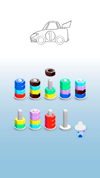 #3. Sort Paint: Nuts Sort Puzzle (Android) By: Goolny Games