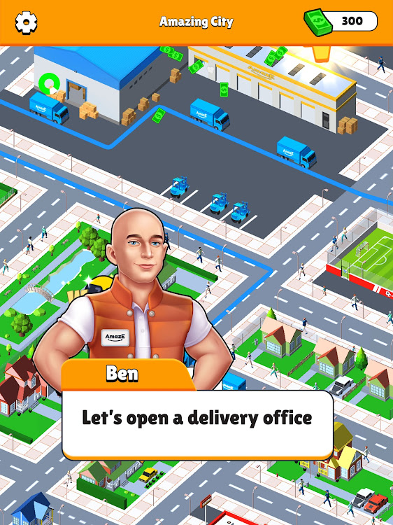 #6. Delivery Tycoon - Idle Game (Android) By: Elixir Gamelabs LLC