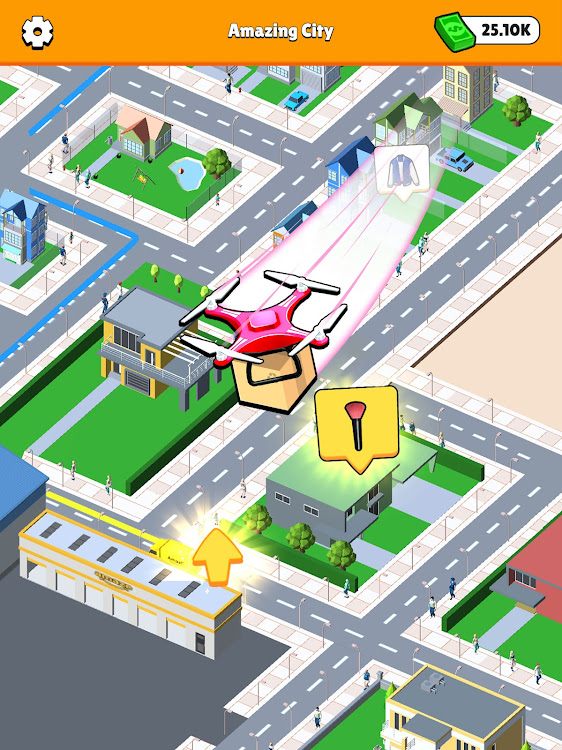 #8. Delivery Tycoon - Idle Game (Android) By: Elixir Gamelabs LLC