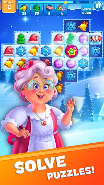 #2. Christmas Sweeper 3 - Match-3 (Android) By: SmileyGamer Match 3 Games