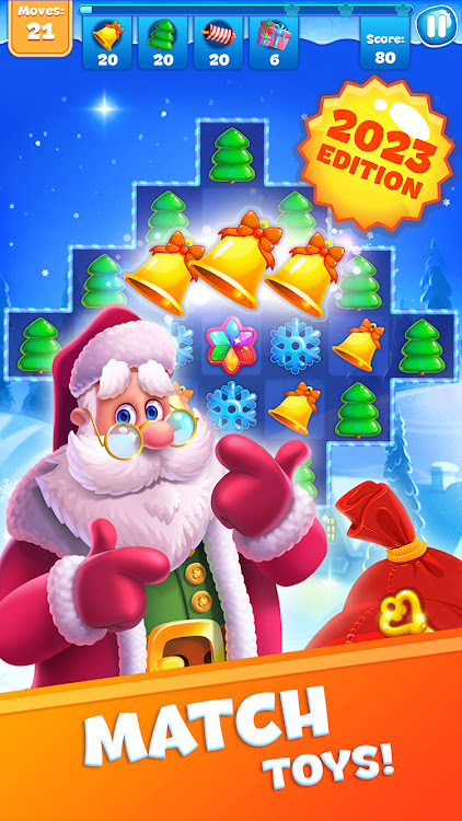 #7. Christmas Sweeper 3 - Match-3 (Android) By: SmileyGamer Match 3 Games