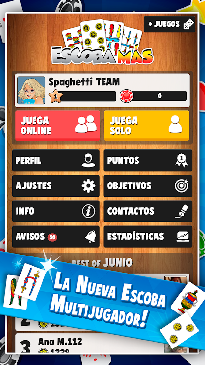 #2. Escoba Más – Card Games (Android) By: Spaghetti Interactive Srl