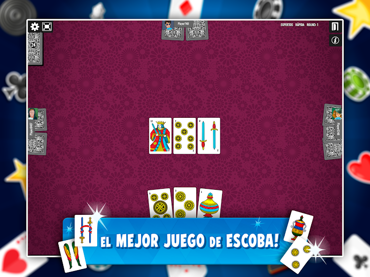 #7. Escoba Más – Card Games (Android) By: Spaghetti Interactive Srl