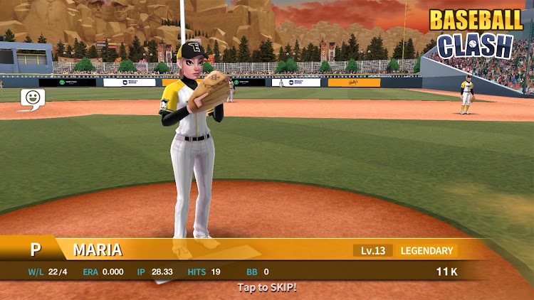 #3. Baseball Clash: Real-time game (Android) By: Miniclip.com