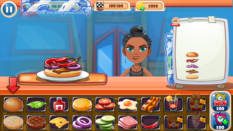 #5. Burger Fest: Cooking Games (Android) By: Unicorn Game Studio