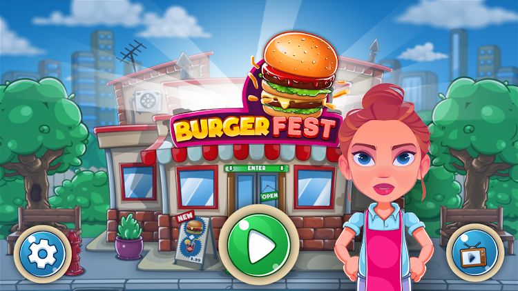 #9. Burger Fest: Cooking Games (Android) By: Unicorn Game Studio