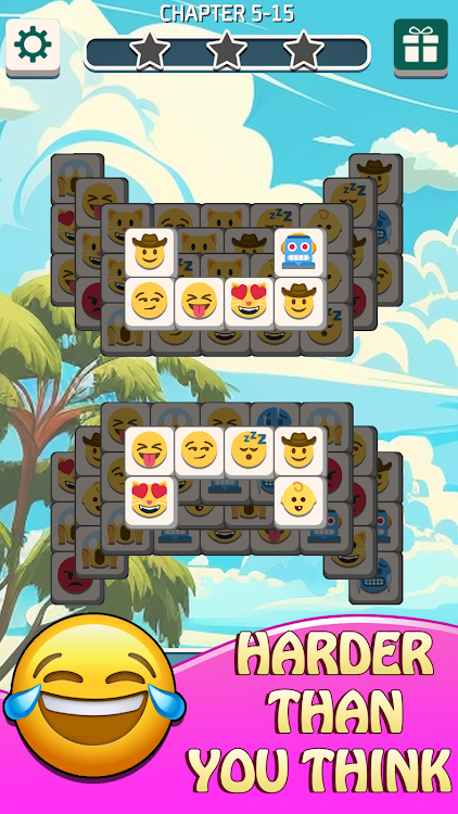 #6. Tile Match Emoji -Triple Tile (Android) By: Aura Game Studio