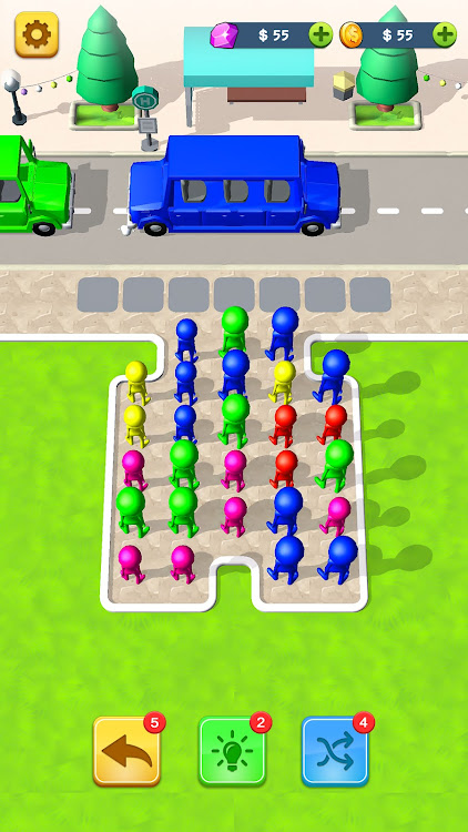 #10. Bus Jam: Car Jam 3d Games (Android) By: spectra tunes