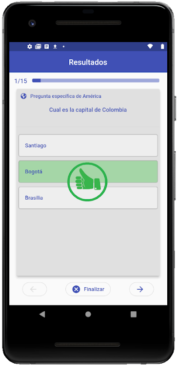 #2. Quiz de ciudades capitales (Android) By: Marcos MC