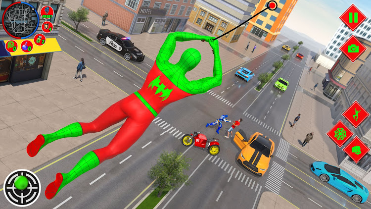 #7. Flying Superhero Spider Games (Android) By: Game valley