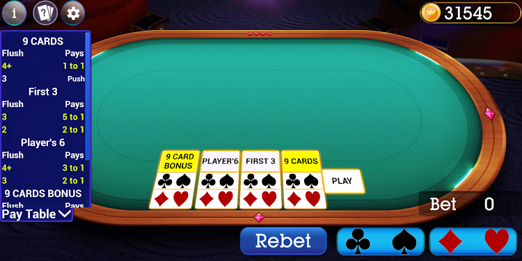 #4. High Card Flush Poker (Android) By: Blue Wind Studio