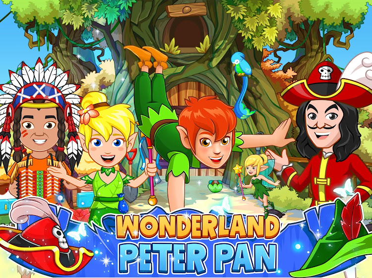 #5. Wonderland : Peter Pan (Android) By: My Town Games Ltd