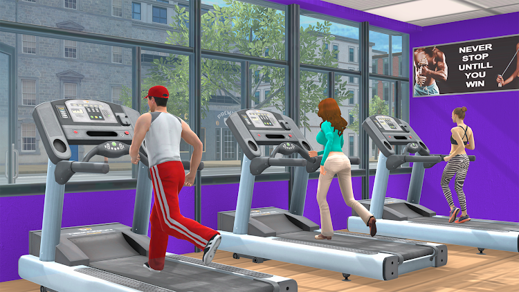 #6. Gym Simulator Workout Game (Android) By: Games Stop Studio