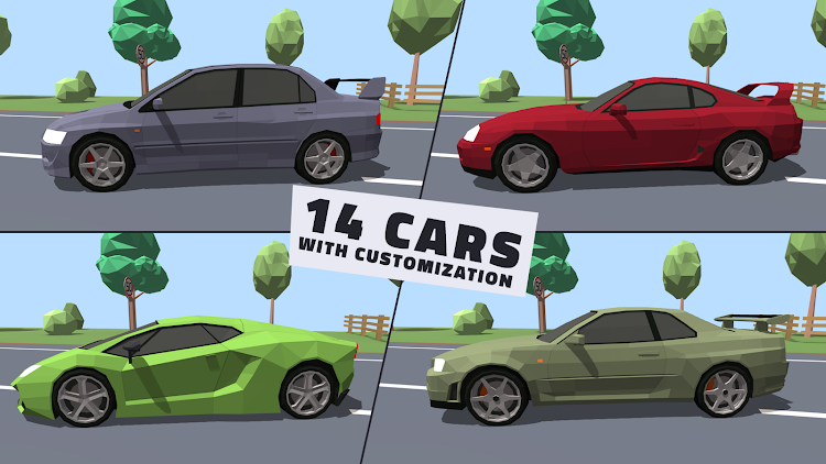 #2. Polygon Drift: Traffic Racing (Android) By: Big Village Studio