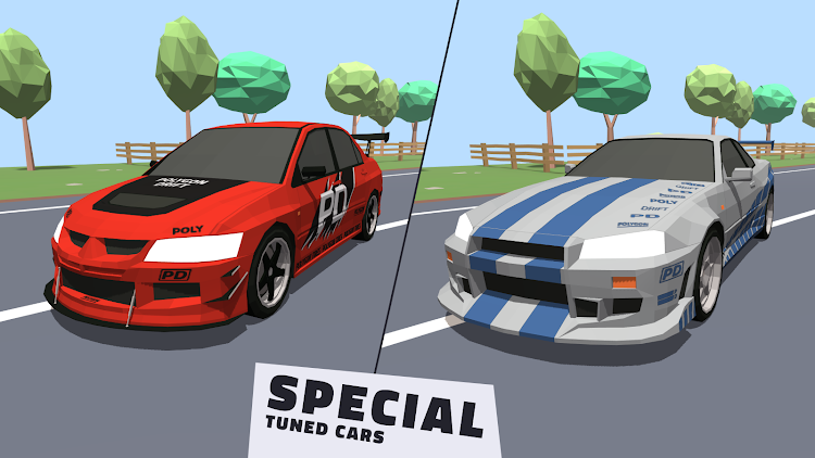 #8. Polygon Drift: Traffic Racing (Android) By: Big Village Studio