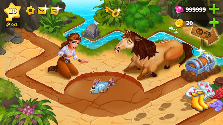 #9. Island Hoppers: Jungle Farm (Android) By: NEXTERS GLOBAL LTD