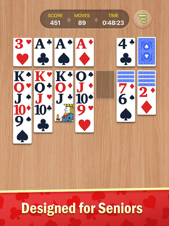 #10. Classic Solitaire: Card Games (Android) By: FelicityGames