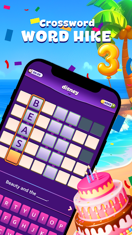 #8. Word Hike -Inventive Crossword (Android) By: Joy Vendor