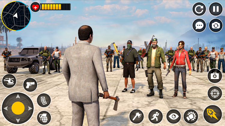 #9. Gangster Theft Auto:Crime City (Android) By: Play Paradigm