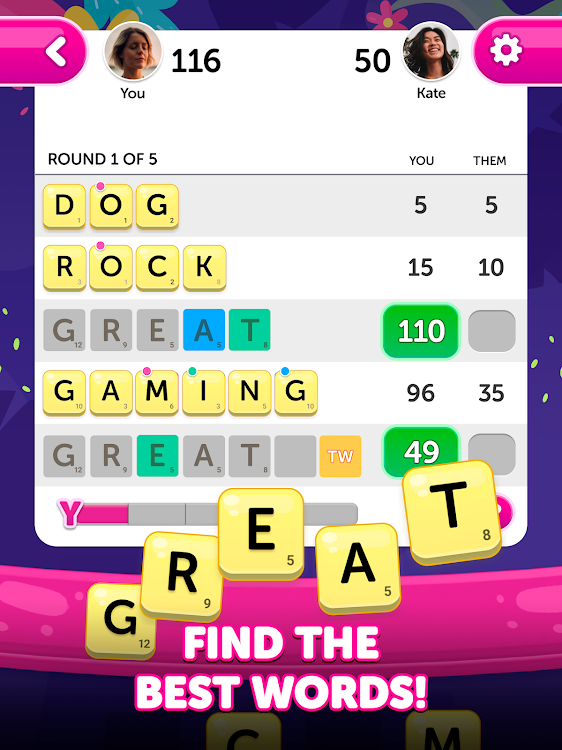 #8. Dice Words - Fun Word Game (Android) By: FunCraft Games