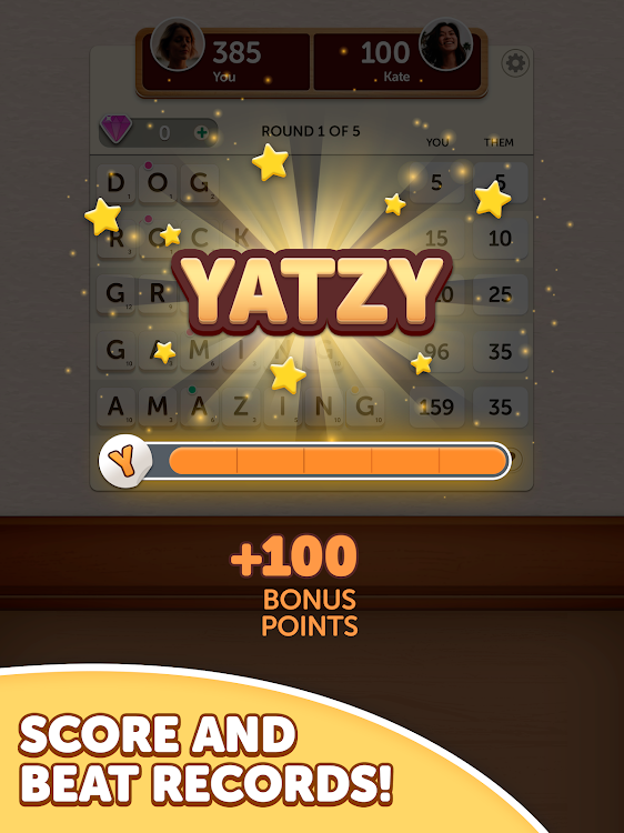 #7. Word Yatzy - Fun Word Puzzler (Android) By: FunCraft Games