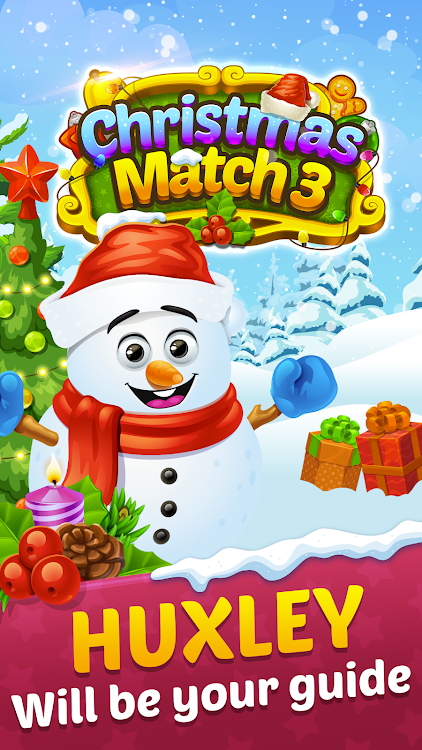 #4. Christmas Match 3 Candy Games (Android) By: Skill Games - Popular Offline Match 3 Games