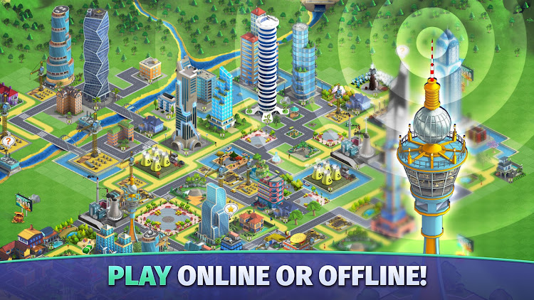 #10. City Island 2 - Build Offline (Android) By: Sparkling Society - Build Town City Building Games