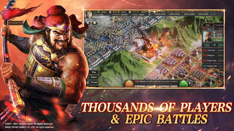 #6. Three Kingdoms Tactics:Global (Android) By: Qookka Games