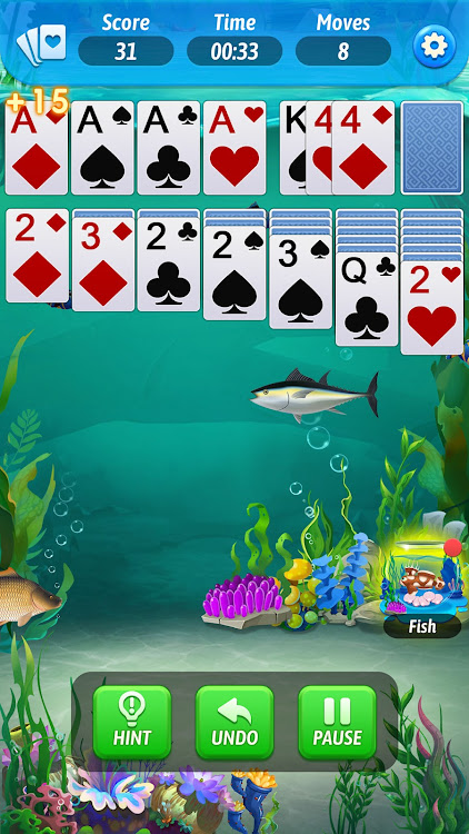 #5. Solitaire Fish World-OceanTrip (Android) By: Casual Game Dev