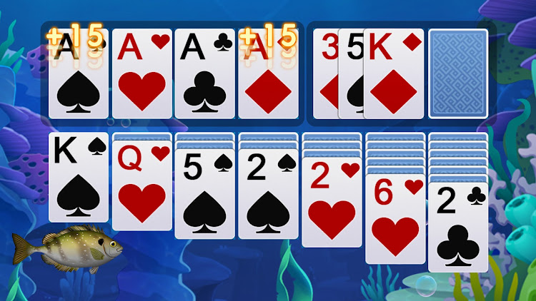 #9. Solitaire Fish World-OceanTrip (Android) By: Casual Game Dev