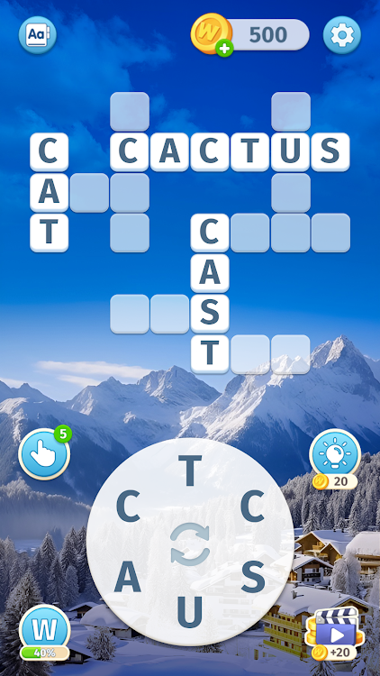 #2. Sky Words: Word Game (Android) By: Malpa Games