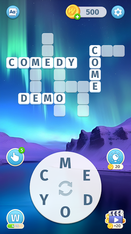 #4. Sky Words: Word Game (Android) By: Malpa Games