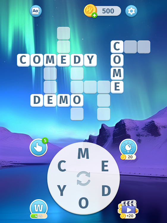 #9. Sky Words: Word Game (Android) By: Malpa Games