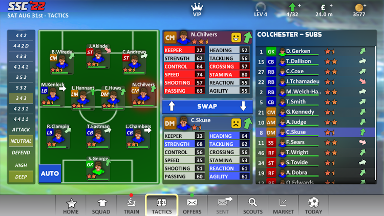 #8. SSC '22 - Super Soccer Champs (Android) By: Jakyl