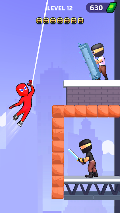 #7. Web Master: Stickman Superhero (Android) By: CASUAL AZUR GAMES