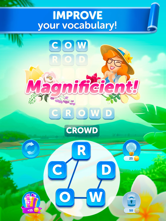 #9. Bouquet of Words: Word Game (Android) By: IsCool Entertainment