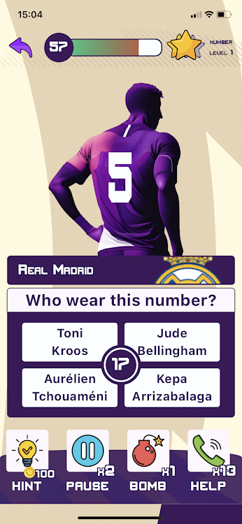 #4. Football Master Quiz (Android) By: lcqd