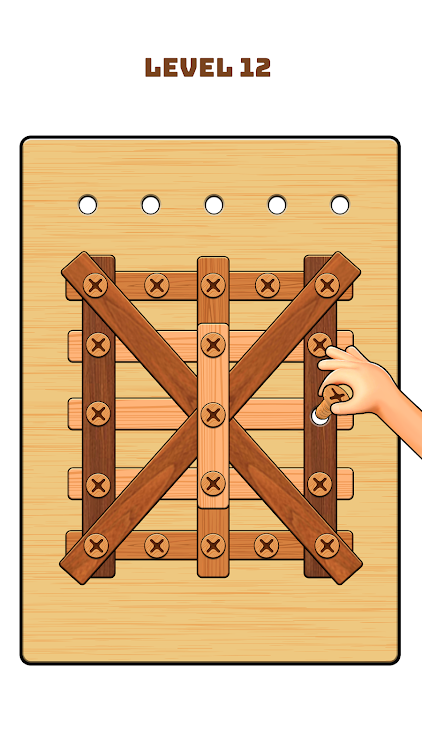 #2. Nuts & Bolts Game: Wood Puzzle (Android) By: Bravestars Games