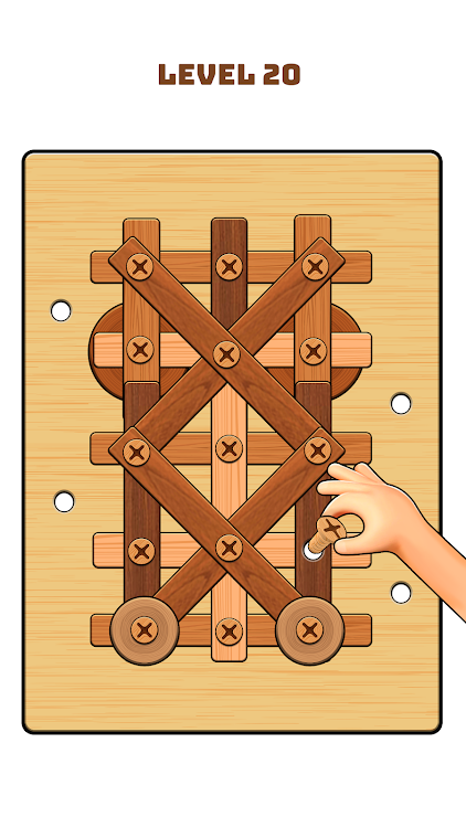 #3. Nuts & Bolts Game: Wood Puzzle (Android) By: Bravestars Games