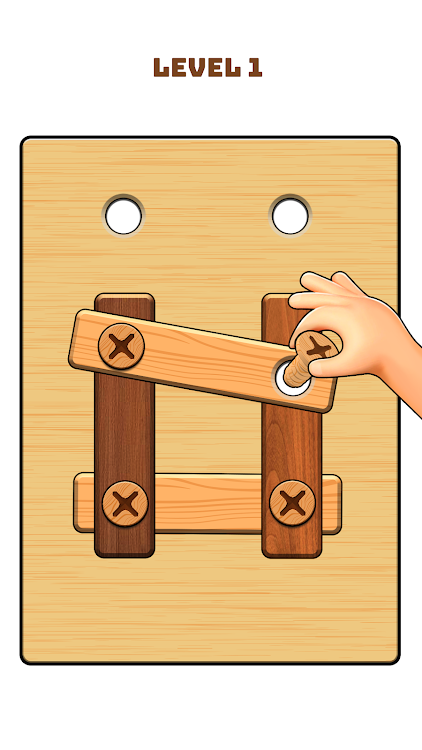 #9. Nuts & Bolts Game: Wood Puzzle (Android) By: Bravestars Games