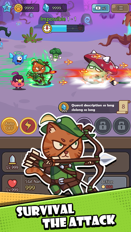 #2. Cat Legend: Idle RPG War (Android) By: LTB VIET NAM TECHNOLOGY COMPANY LIMITED